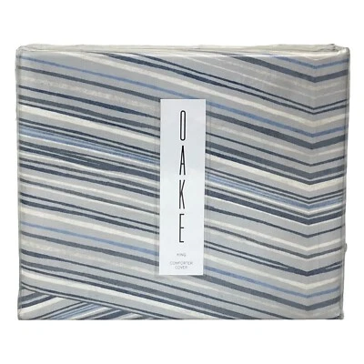 Пододеяльник Oake Obsidian Ocean 400 нитей хлопок Pima KING синий/серый - Изображение 1 из 4