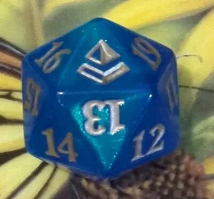 🎲 MTG Magic The Gathering D20 Pre-Release Hour Of Devastation Spindown Die Blue - Picture 1 of 6