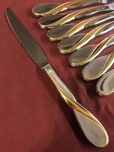 Coltello da Pranzo Golden Aquarius Oneida Acciaio Inox Cimelio 11 Disponibile Nuovo! - Foto 1 di 4