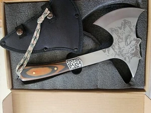 Wolf Tomahawk Tactical Tomahawk-Throwing Hatchet, Survival Tactical Axe w/Sheath - Picture 1 of 3
