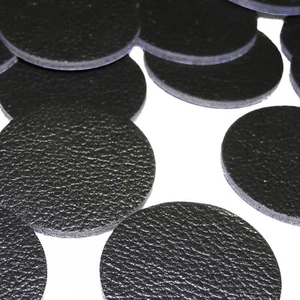 ALMOHADILLAS DE PARACHOQUES DE CUERO PREMIUM AUTOADHESIVAS DE 6-1" de diámetro discos almohadilla de madera para silla de piso - Imagen 1 de 9