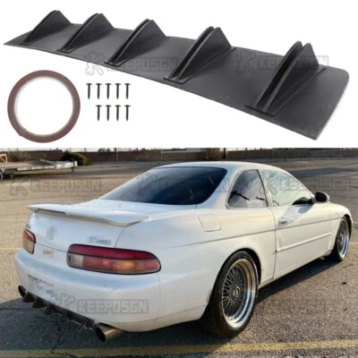 Alerón difusor alerón parachoques trasero ABS 10 aletas labio divisor para Lexus SC400 SC430 Foto 1 de 4