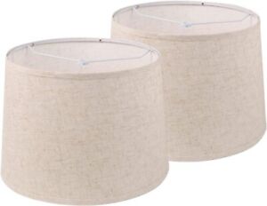 Lamp Shades Set of 2 Drum Lampshade for Table Lamp Floor Light Bedside Lamp