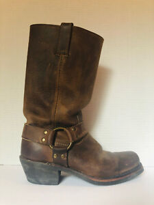 FRYE Harness 12R Classic Leather Boots Brown Womens Size 7.5 M - EUC