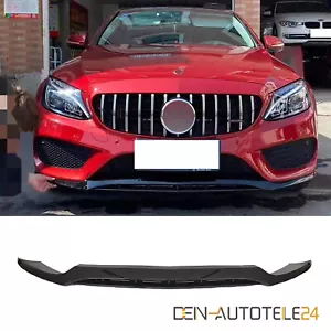 SPLITTER FRONTANSATZ SPOILER LIPPE FÜR MERCEDES W205 12-18 C43 GLANZ SCHWARZ - Bild 1 von 6