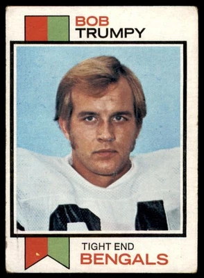 1973 Topps Bob Trumpy Cincinnati Bengals #7 VG/EX - Image 1 of 2