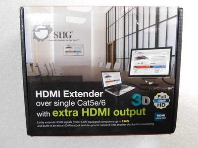SIIG CE-H22E11-S1 HDMI OVER ETHERNET CAT 5E/6/7 60M EXTENDER KIT - Image 1 of 4