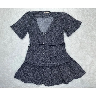 FAHERTY Orinda Mini Dress In Navy Riverton Ditsy size Large - Image 1 of 4