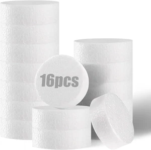 16 Pcs Styrofoam Discs 3 Inch,Foam Circles for Crafts (1" Thick), round Foam Cir - Picture 1 of 5