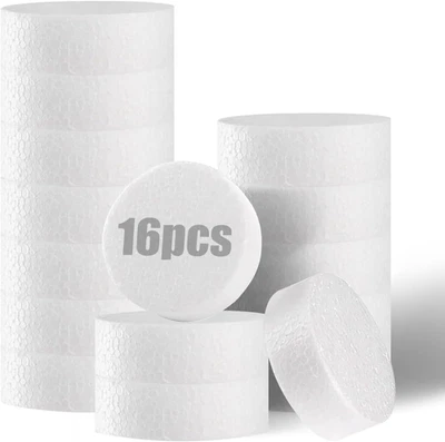 16 Pcs Styrofoam Discs 3 Inch,Foam Circles for Crafts (1" Thick), round Foam Cir - Image 1 of 4