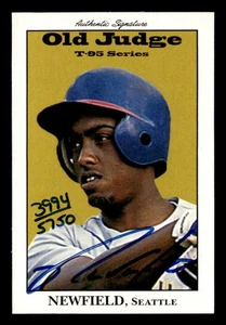 1995 Signature Rookies Old Judge Signatures #26 Marc Newfield AU,SN #/5750 - Picture 1 of 2