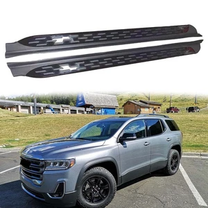 2PCS Side Steps Running Boards Nerf Bars Pedals Fit For GMC Acadia 2017-2023 - Picture 1 of 11