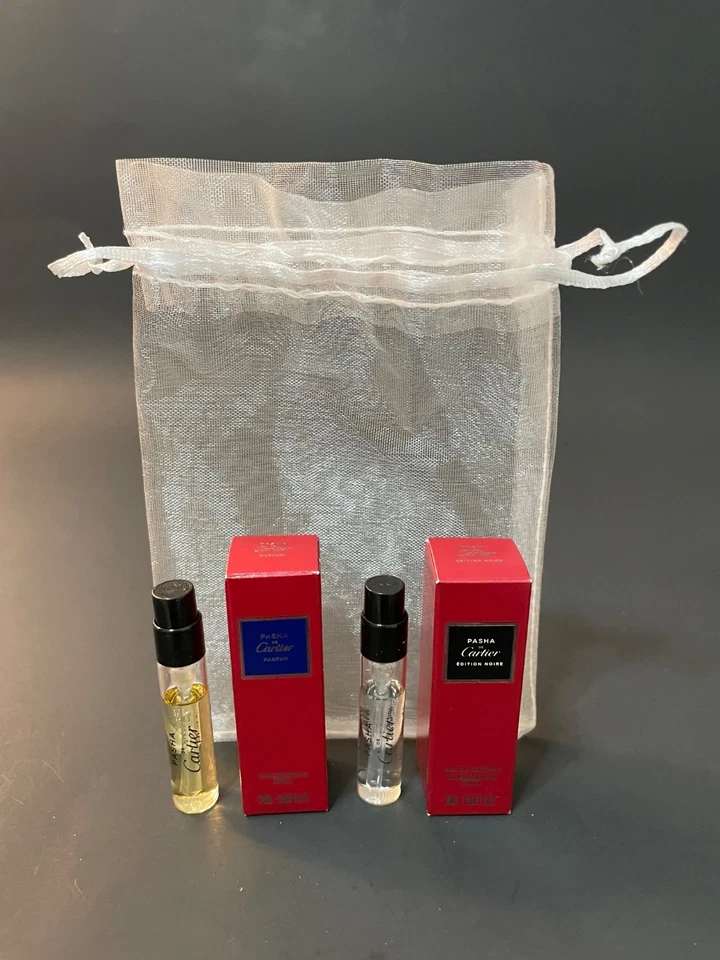 CARTIER “PASHA DE CARTIER” FRAGRÂNCIA MASCULINA VARIEDADE AMOSTRA PRESENTE DUPLA - Imagem 1 de 1