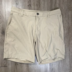 Lululemon Commission Classic Fit 7" Shorts Size 31 Warpstreme Tan Beige - Picture 1 of 7