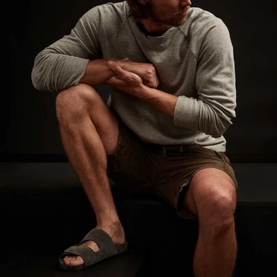 Sudadera de felpa francesa vintage gris jaspeado James Perse 4 XL $175 Foto 1 de 4