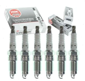 6 pc NGK V-Power Spark Plugs compatible with Ford F-150 4.2L V6 1998-2008 - Picture 1 of 5