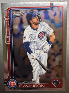 2025 Topps Chrome Base Dansby Swanson Chicago Cubs #215 - Foto 1 di 2