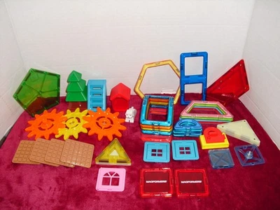 LOTE MAGFORMERS DE MUCHAS PIEZAS Azulejo Magnético Construcción Árbol Varios Foto 1 de 3