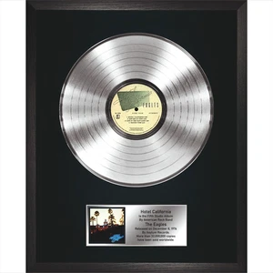 Eagles - Hotel California / LP Platinum 12" / Souvenir in schwarzem Rahmen / Rock - Bild 1 von 6