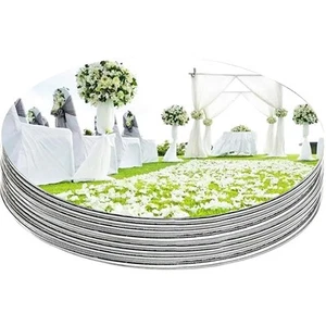 12 Pack Round Mirror Centerpieces for Tables Decorations, 12" Acrylic Circle ... - Picture 1 of 7
