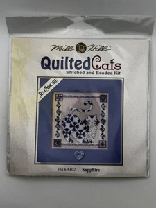 JIM SHORE By Mill Hill QUILTED CATS Counted Cross Stitch Kits Sapphire - Picture 1 of 2