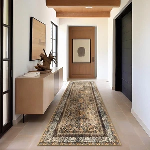 Hallway Runner Rug 2'x8' - Boho Washable Non-Slip Kitchen Rug Runner, Ultra-T... - Picture 1 of 8