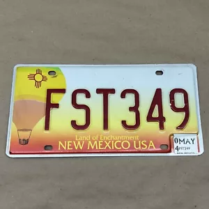 Vintage New Mexico Nummernschild - FST 349 schneller Mustang Ford Vanity - Bild 1 von 6