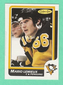 1986-87 OPC #122 MARIO LEMIEUX, PENGUINS, 2nd CARD,NRMT/MT O/C - Picture 1 of 2