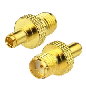 SMA Female to TS9 Male RF Straight Adapter Goldplated für Huawei Sierra Wireless - Picture 1 of 4