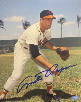 Milt Pappas Signed 8x10 Photo Baltimore Orioles (Schwartz COA) - Image 1 of 2