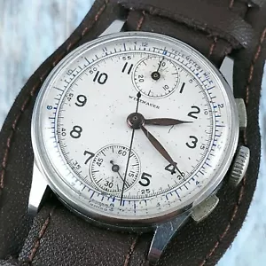 Vintage Wittnauer Manual Wind Swiss Made Chronograph Venus 170 - Picture 1 of 12