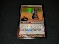 MTG 1x 8th Edition uncommon land LP German FOIL Urza's Tower ships w/ tracking