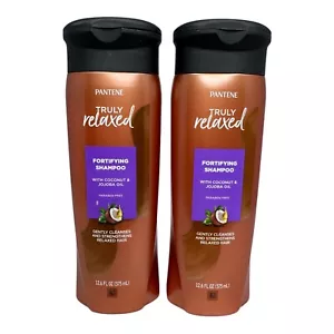 x2 Pantene Truly Relaxed Fortifying Shampoo Coconut & Jojoba Oil Cleanses - Picture 1 of 2
