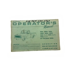 IH Travelall Pick-up Truck 1966 OEM Owner's Manual Hand-Book Service Operator's - Picture 1 of 7
