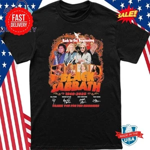 Black Sabbath Back To The Beginning 1968-2025 Signature Thank You T Shirt - Picture 1 of 4