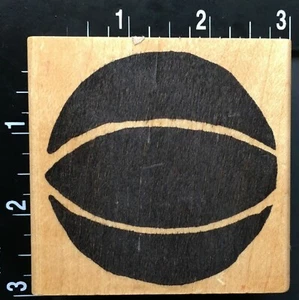 SÍMBOLO SÓLIDO JUEGO DE BALONCESTO DEPORTE Estampilla de goma montada en madera patatas calientes - Imagen 1 de 4