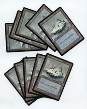 MtG - Magic the Gathering - SNOW COVERED ISLAND (x10) Ice Age - Unplayed NM-MINT