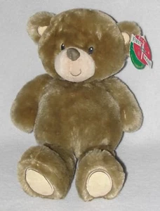 First & Main Plush Brown Fluffies Teddy Bear Soft Stuffed Toy Stitched Eyes 15" - Picture 1 of 4
