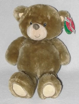 First & Main Plush Brown Fluffies Teddy Bear Soft Stuffed Toy Stitched Eyes 15" - Image 1 of 4
