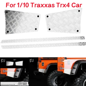 Rückseite Metall Rutschplatte passend für 1/10 RC Crawler Auto Defender Traxxas Trx4 Auto - Bild 1 von 11