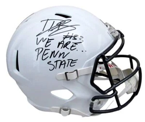 Dani Dennis Sutton Signed/Inscr Full Size Speed Replica Helmet Penn State JSA - Picture 1 of 7