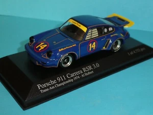 Porsche 911 Carrera RSR 3.0 blau/gelb Al Holbert Trans Am 74 Minichamps 1/43 - Bild 1 von 6