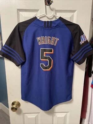 Camiseta de béisbol David Wright de los Mets de Nueva York Adidas para niños azul talla mediana Foto 1 de 2