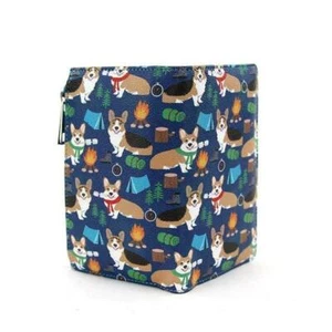 Corgi Gone Camping Dog Vinyl Card Wallet Artist Designed Ashley M - Picture 1 of 3