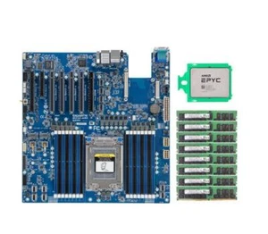 Carte mère Gigabyte MZ32-AR0 + CPU AMD EPYC 7532 + RAM DDR4 ECC 8x32Go 3200MHz - Photo 1/4