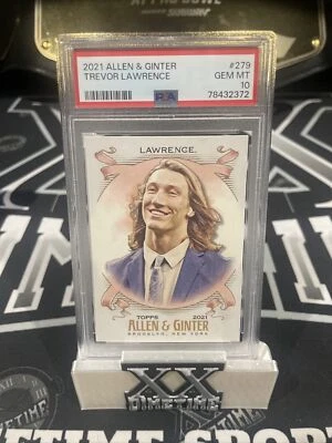 2021 Topps Allen & Ginter #279 Trevor Lawrence RC Rookie PSA 10 GEM MINT - Image 1 of 2