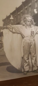 Mummers Parade Philly Italian-Amer Boy 1930s Black-White Photo 7.5" X 9.75" - Picture 1 of 4