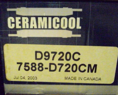 Juego de pastillas de freno delanteras, cerámica - Rotex D9720C se adapta a Cadillac Catera, 97-01 Foto 1 de 2