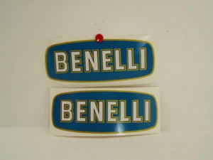 BENELLI PAAR AUFKLEBER LOGOS BLUE STICKERS - Bild 1 von 1