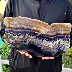 2.97LB Natural beautiful Rainbow Fluorite Crystal flake original stone specimen - Picture 1 of 15